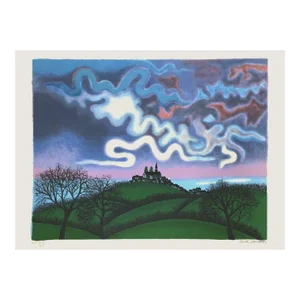 1975 Fred Zeller Evening Storm Lithograph