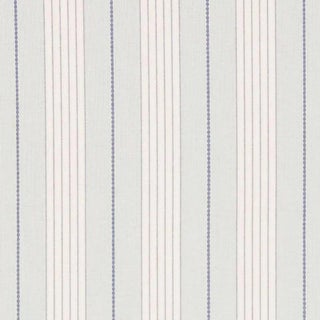 Sample - Schumacher Audrey Stripe Fabric in Sky For Sale