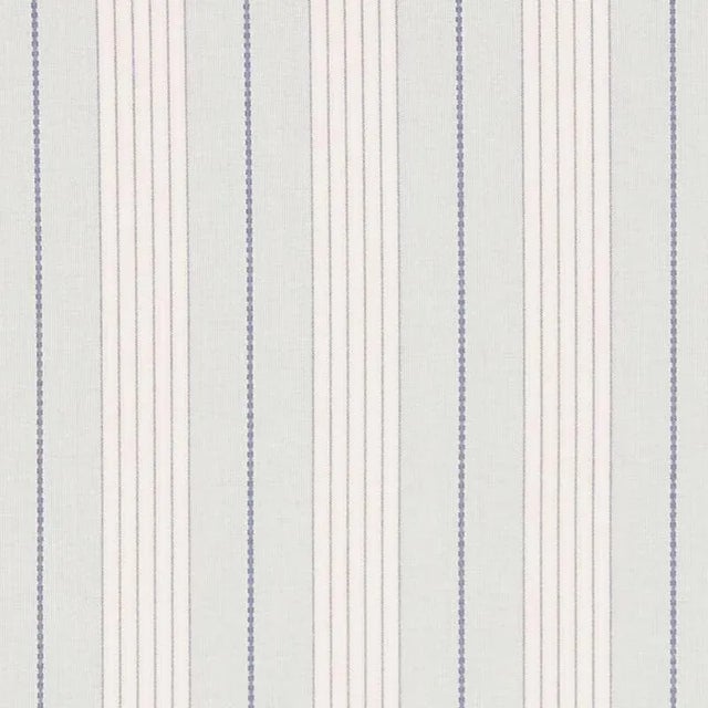 Sample - Schumacher Audrey Stripe Fabric in Sky For Sale