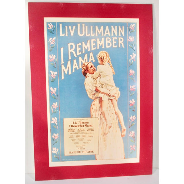 Paper I Remember Mama Theater Show Poster For Sale - Image 7 of 7
