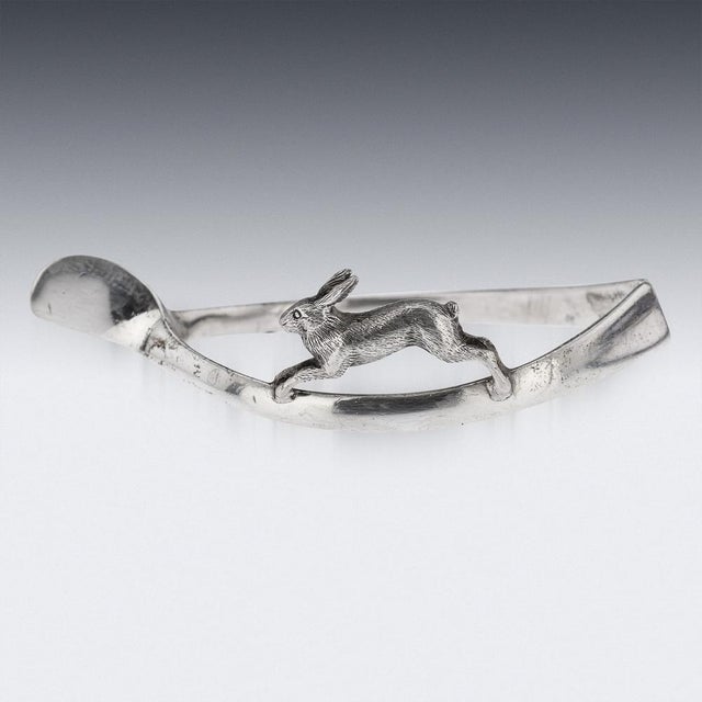 1910s 20th Century British Silver Lucky Animals Napkin Rings from Asprey, 1913, Set of 4 For Sale - Image 5 of 12