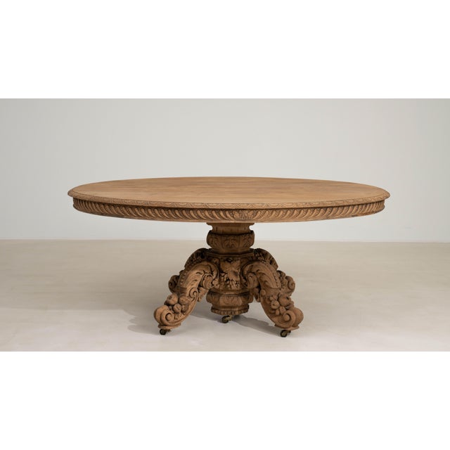 Wood Henri II Oval Center Table, Antique, France, Circa 1880 For Sale - Image 7 of 14