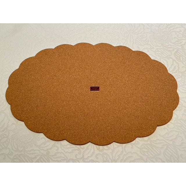 Gold 1960s Hallie St. Mary, Inc. Capiz Shell Placemats - Set of 8 For Sale - Image 8 of 12
