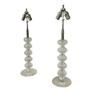 Pair of Murano Glass Lamps by Cenedese