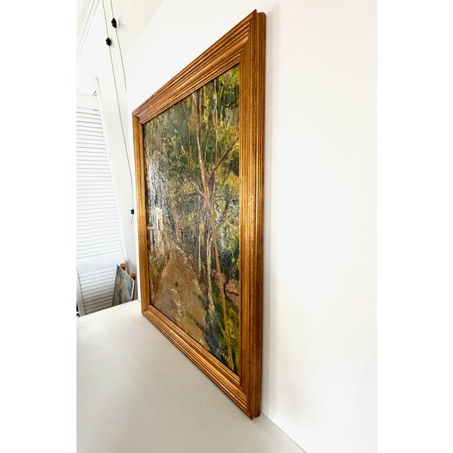 Vintage European Oil Landscape Painting For Sale - Image 12 of 15
