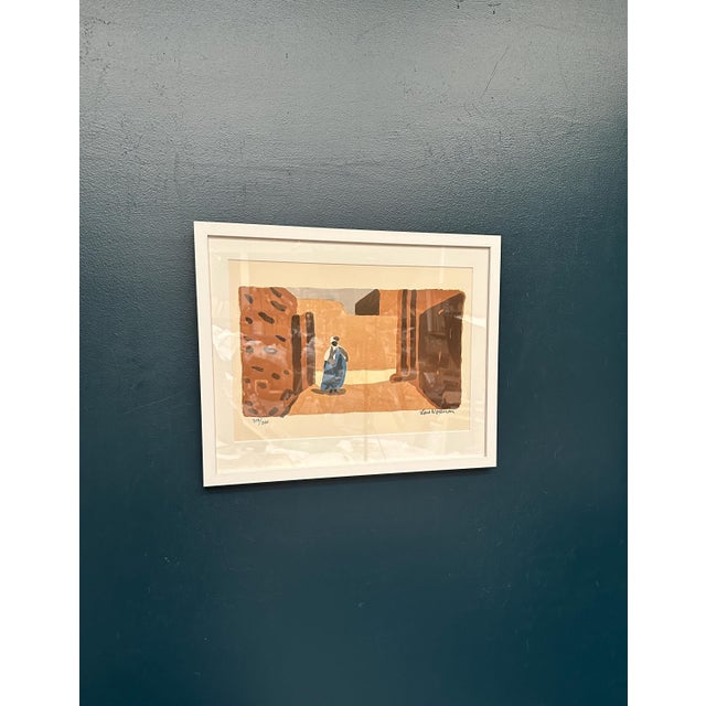 Lars Norrman, Figure in a Sunlit Desert, 1950s, Lithograph, Framed For Sale - Image 15 of 18
