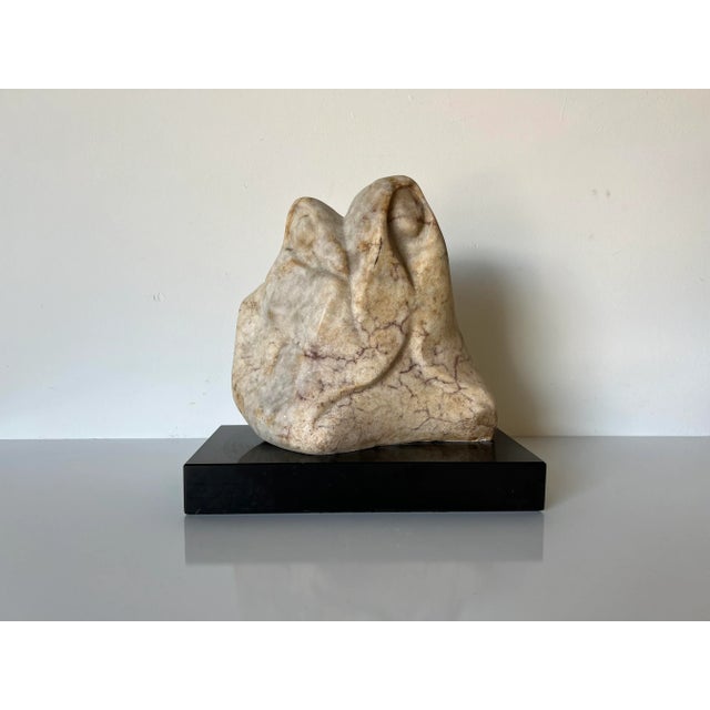 Vintage Carved Marble Abstract Native American Sculpture For Sale - Image 13 of 13