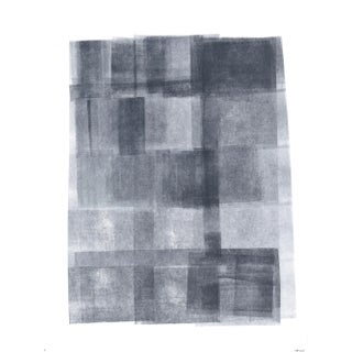 Ink on Paper_007 Original Modern Abstract Gray Painting by Carrie Bergey For Sale