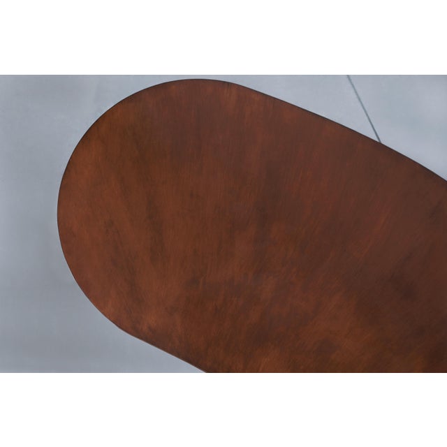 Mid-Century Modern Sculptural Biomorphic Walnut Executive Desk For Sale - Image 13 of 14