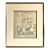 Antique Art Nouveau Fairy and Flower Framed Original Watercolor For Sale