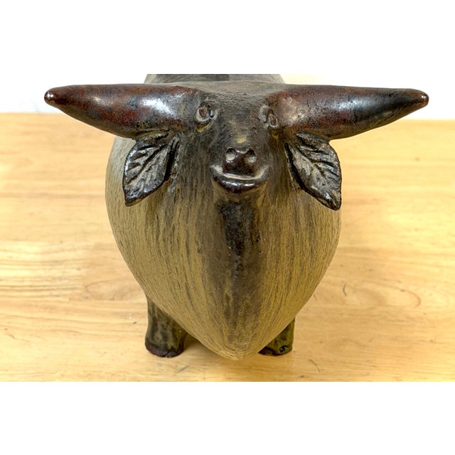 Jorge Mealha (1934 -2021) Pottery, Large Bull Sculpture Portugal, late 20th C. For Sale - Image 13 of 18