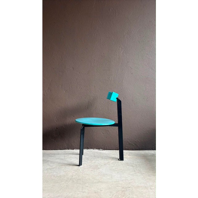 Blue Zeta Dining Chairs from Harvink, 1980s, Set of 6 For Sale - Image 4 of 7