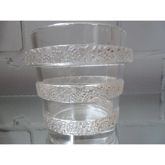 Art Deco French Pressed Glass Vase from Lalique, 1930s For Sale - Image 4 of 11