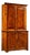 Antique Walnut Step-Back Cabinet For Sale