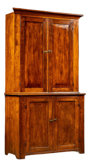 Antique Walnut Step-Back Cabinet