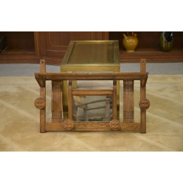 Vintage Brutalist Oak Coat Rack, 1950s For Sale - Image 6 of 8