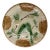 French Majolica Plate With Love Birds For Sale