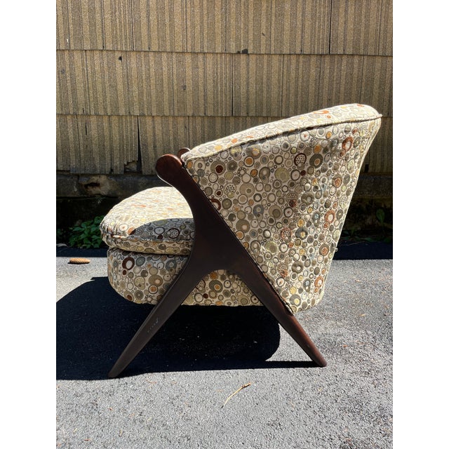 Late 20th Century Modern Upholstered Club Chair For Sale - Image 5 of 11