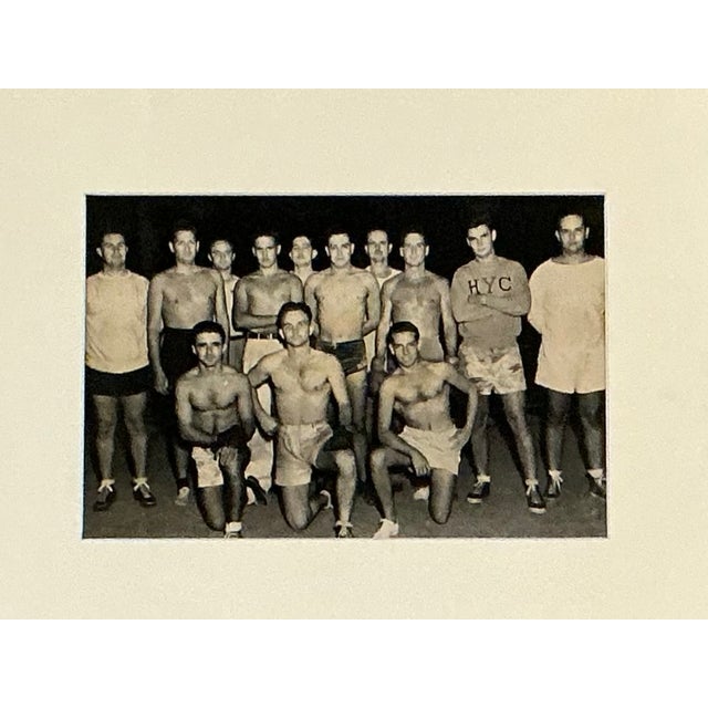 Black Vintage Ornate Wood Frame With Harvard Yacht Club Team Photo For Sale - Image 8 of 12