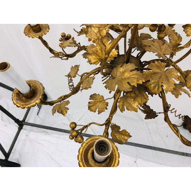 Antique French Gilded Ivy Chandelier Chairish