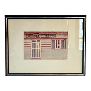 MCM Refrescos Casa Rex Photograph Signed Original Black & Silver Frame Original Poem on Back