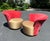 1990’s Postmodern Sculptural Weiman Preview swivel chairs. Absolutely gorgeous condition! Colors are rich and regal. The...