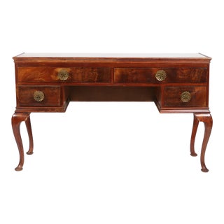 Mahogany Queen Ann Dressing Table/ Vanity For Sale