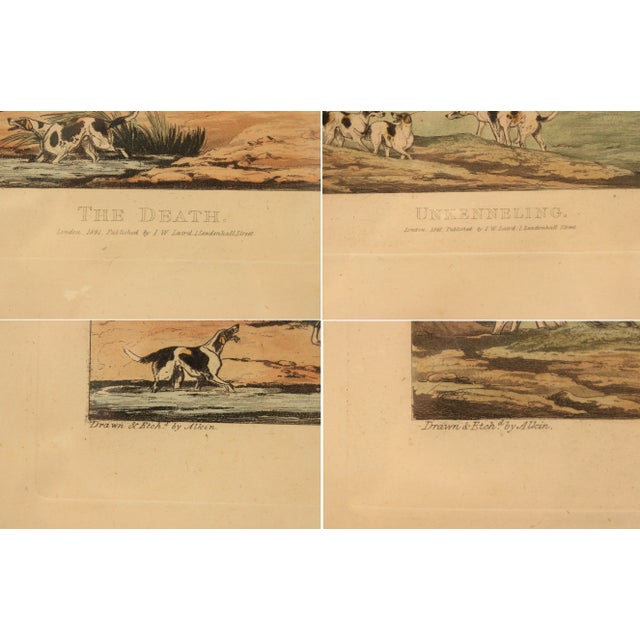 Antique English Fox Hunting Etchings, Custom Framed - A Pair For Sale In Philadelphia - Image 6 of 12