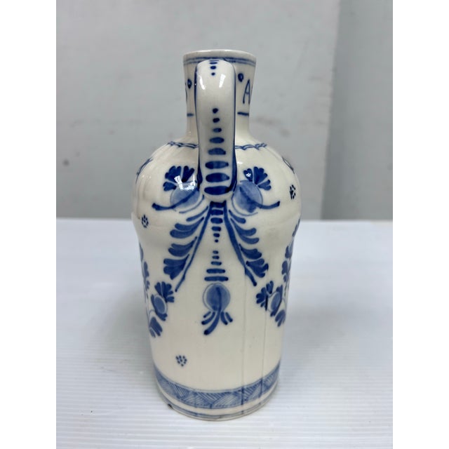 Mid 20th Century Vintage Ervin Lucas Bols Delft Blue Decanter Jug For Sale - Image 5 of 12