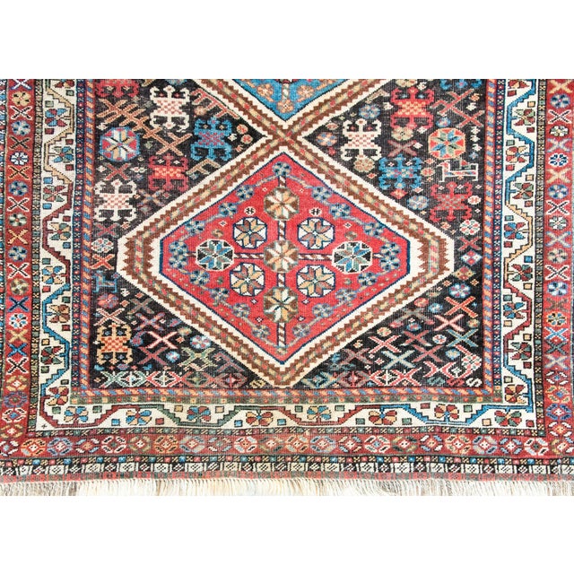 Early 20th Century Persian Afshar Rug For Sale In Chicago - Image 6 of 15