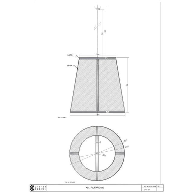 Contemporary Caeli-S1 Monumental Brass Pendant Light, Flow Collection For Sale - Image 3 of 11