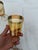 Mid 20th Century Vintage Preziosi Amber Greek Key Goblets - A Pair For Sale - Image 5 of 7