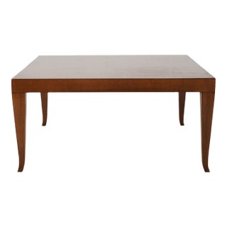 Late 20th Century John Widdicomb Mahogany Square Coffee Table, 34 Inches For Sale