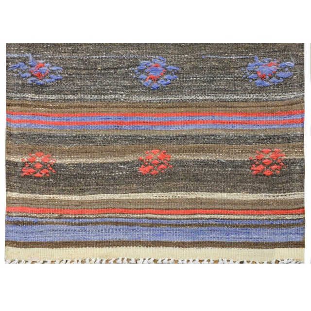 Vintage Mid Century Konya Kilim Runner For Sale In Chicago - Image 6 of 9