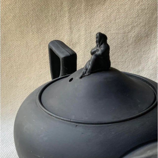 Antique Wedgwood Black Basalt Sybil Teapot,19th C. For Sale - Image 6 of 18