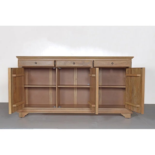 Modern Verona 70" Solid Wood Sideboard, Oak For Sale - Image 3 of 5