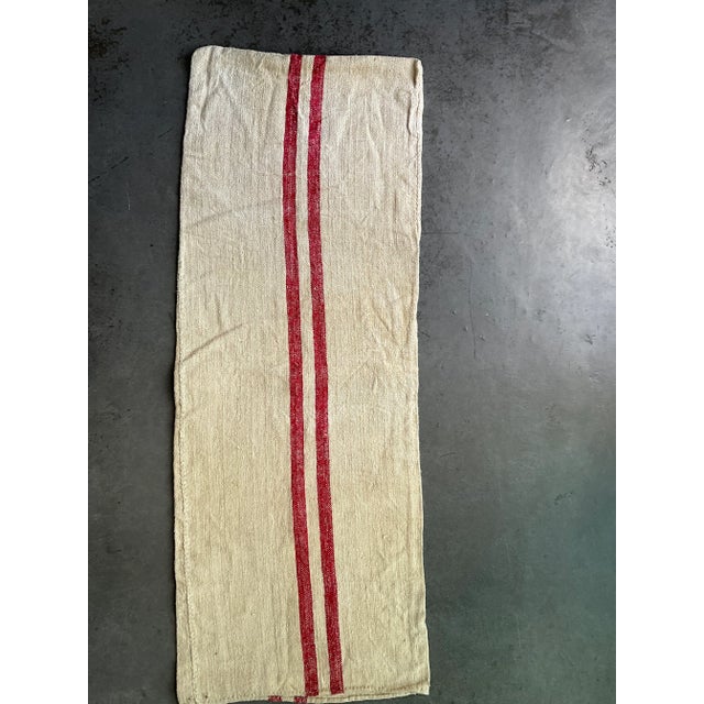 Farmhouse Antique Full Length Grainsack Yardage - For Sale - Image 3 of 13