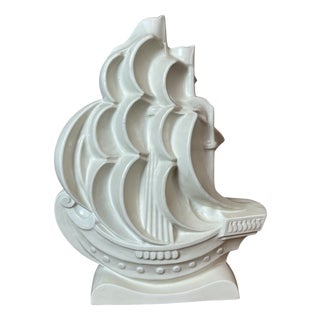 Vintage Ceramic Boat, 1920s For Sale