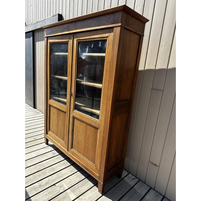 Walnut Display Cabinet, 1890s For Sale - Image 4 of 13