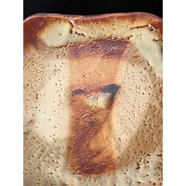 Ceramic Yohen-Kin Shino Ceramic Plates by Suzuki Tomio - Set of 5 For Sale - Image 7 of 13