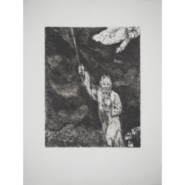 Marc Chagall, Darkness Over Egypt, Original Engraving For Sale - Image 6 of 6