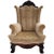 Antique Wingback Chair in Hand Carved Walnut, 1840 For Sale - Image 10 of 10