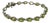 15 Carat Genuine Natural Peridot & Diamond Tennis Bracelet 14 Karat White Gold For Sale