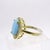 Ring with Turquoise, Sterling Silver and Zircons, 19th Century For Sale - Image 6 of 14