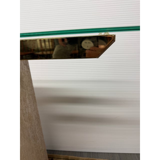 Artedi Travertine Console Table For Sale - Image 13 of 13