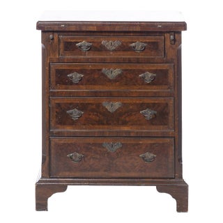 English Mahogany Bedside Table For Sale