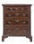 English Mahogany Bedside Table For Sale