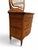 Wood Antique American Quarter-Sawn Oak Serpentine Dresser With Wishbone Mirror For Sale - Image 7 of 11