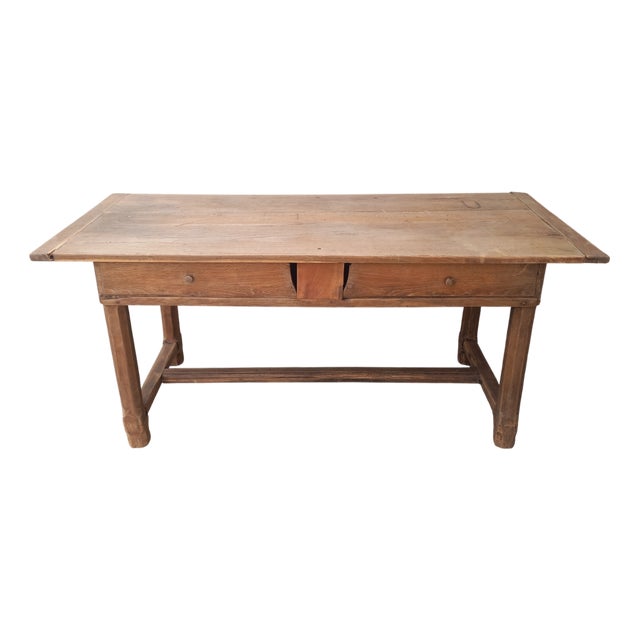 Antique Beech Farmhouse Table For Sale