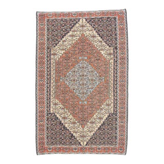 Vintage Persian Senneh Kilim Rug - 05'03 X 08'01 For Sale